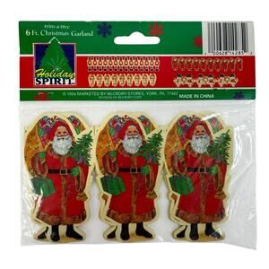 Vintage 1994 trim-a-tree 6Ft. Christmas Garland by Holiday Spirit Ephemera